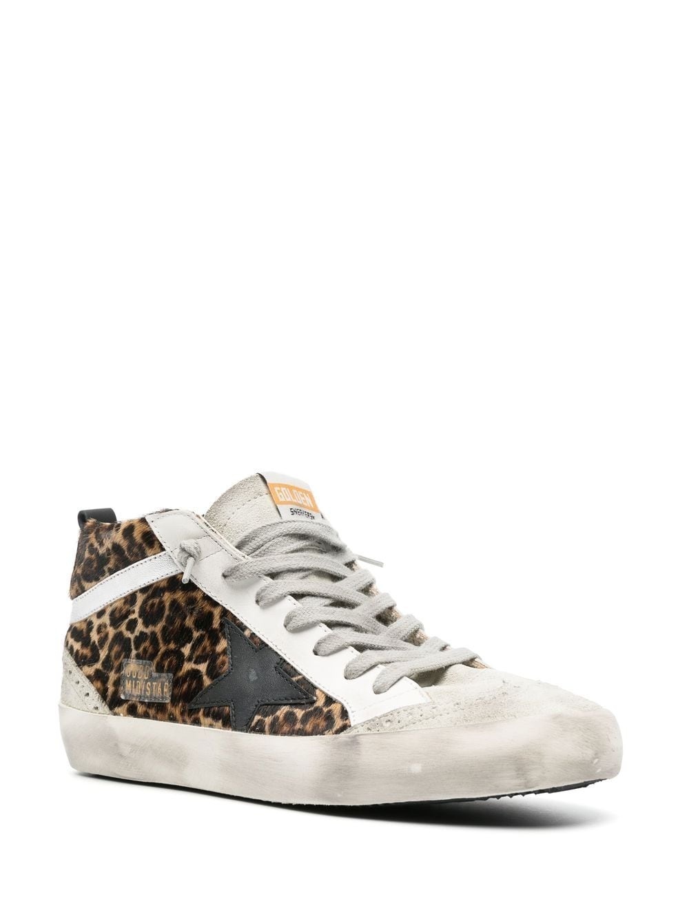 Mid Star leopard print sneakers - 2