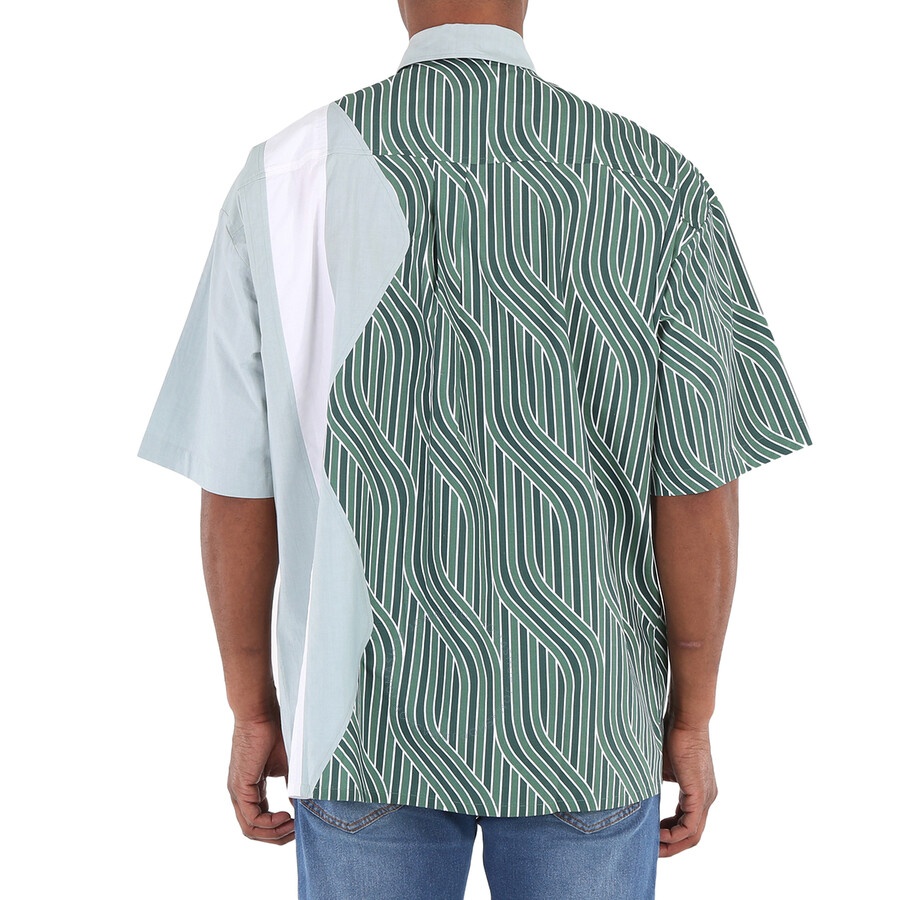 Ahluwalia Men's Zig Zag Cotton Oversized Shirt - 6