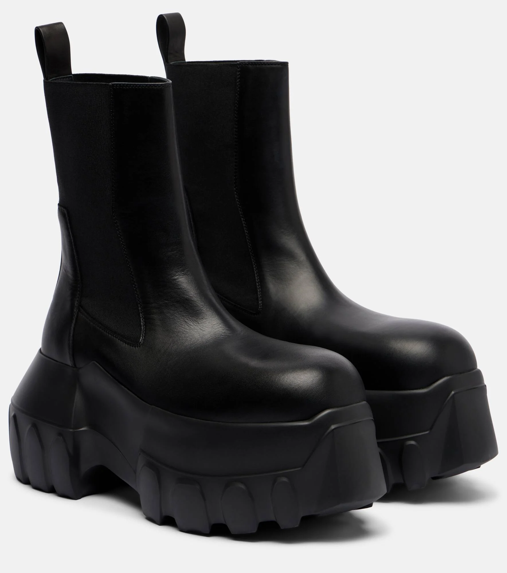 Beatle Mega Tractor leather Chelsea boots - 1