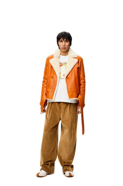 Loewe Belted jacket in shearling outlook