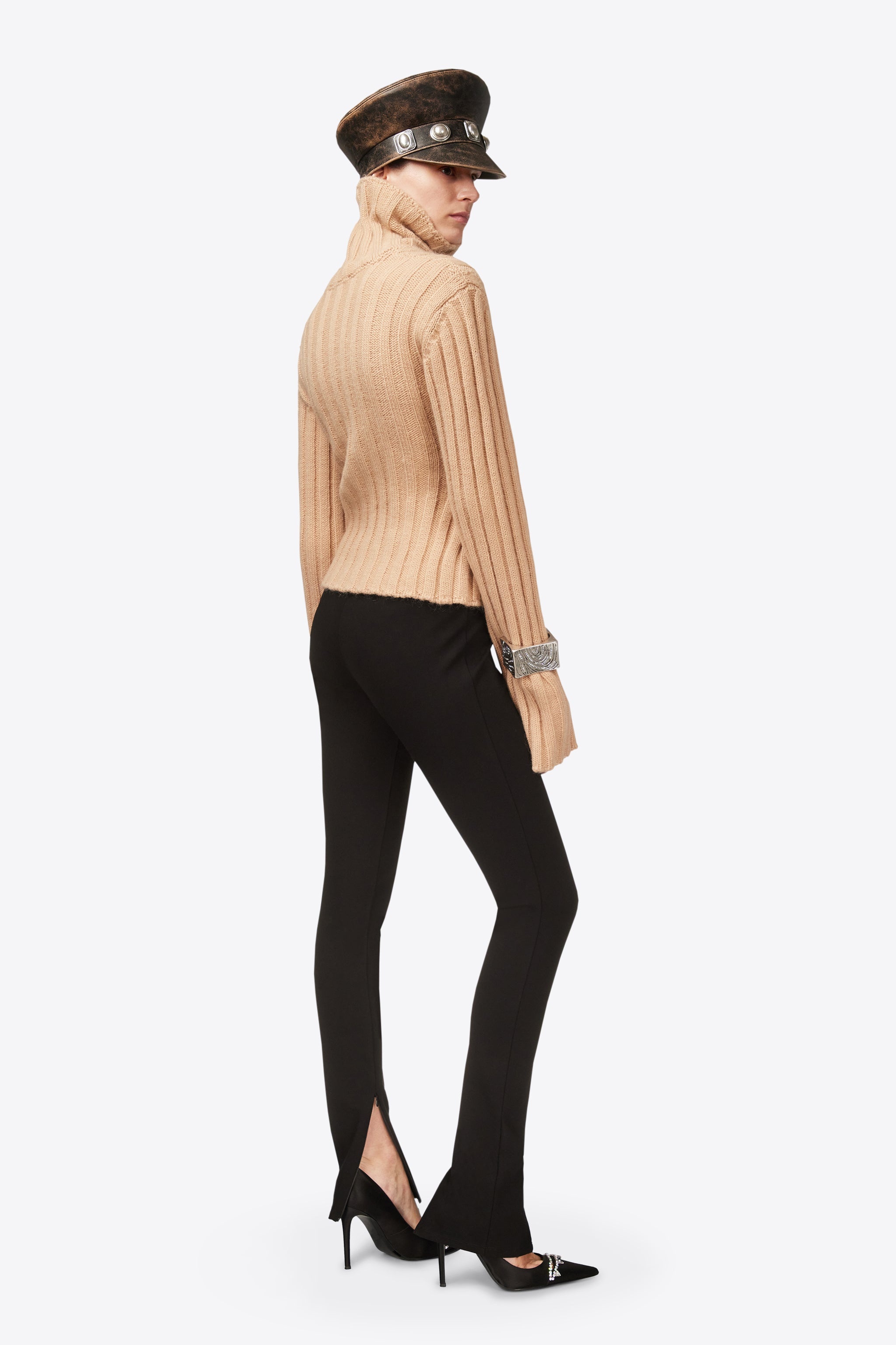 TWISTED KNIT TURTLENECK SWEATER - 6
