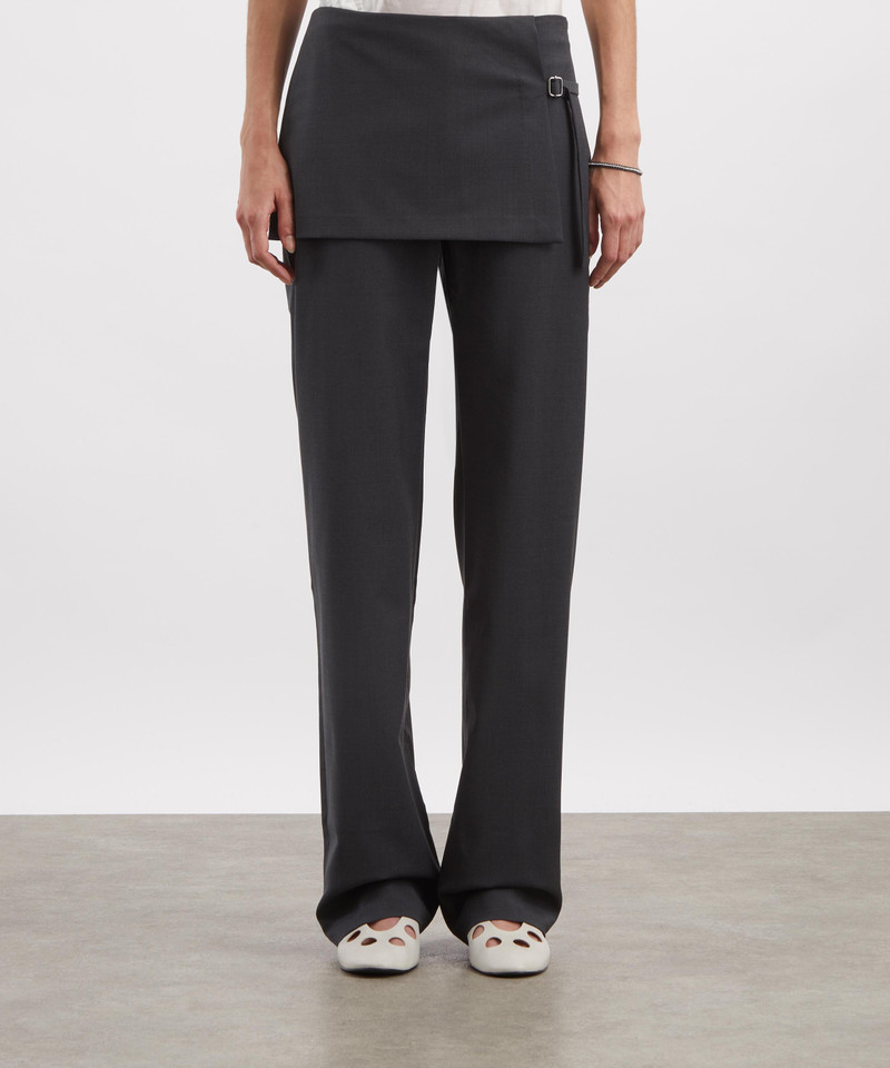 paloma wool Archive Mid-Rise Overlapping Mini Skirt Trousers outlook