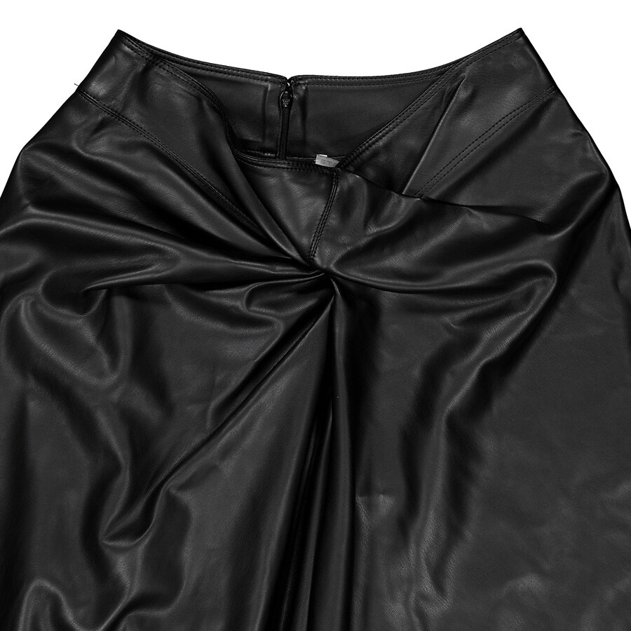 Stella McCartney Ladies Black Knotted Midi Skirt - 7
