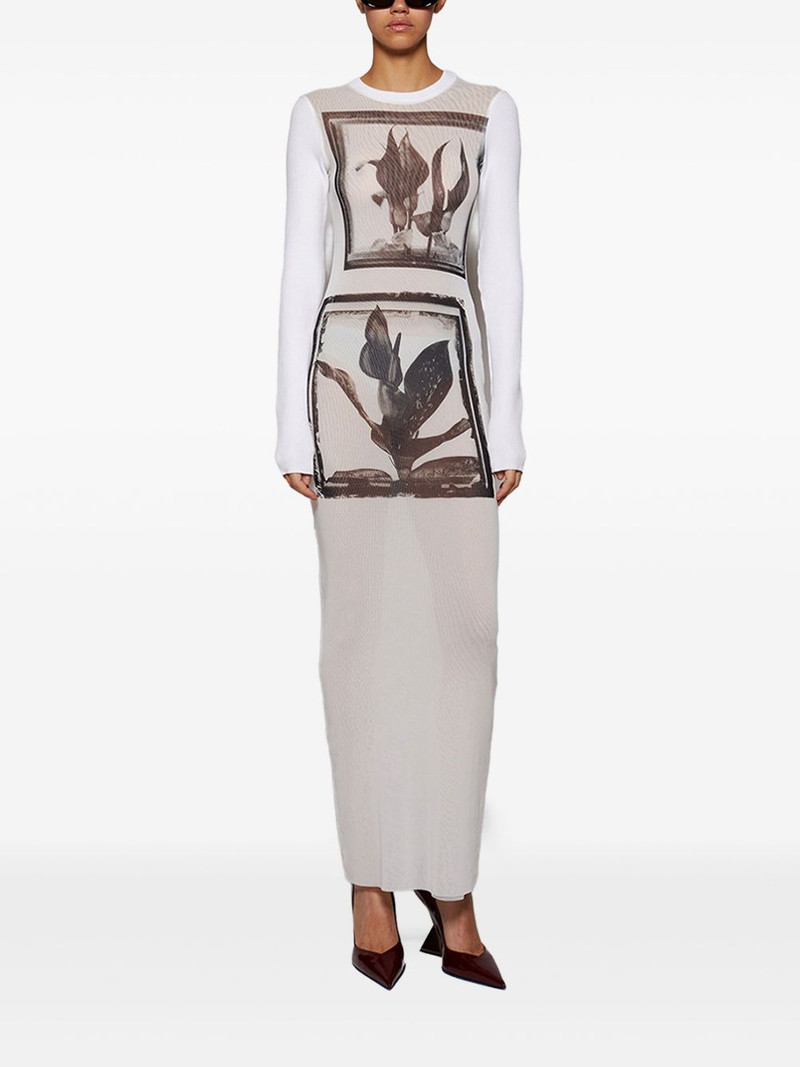 Jean Paul Gaultier Flowers Cadres maxi dress outlook