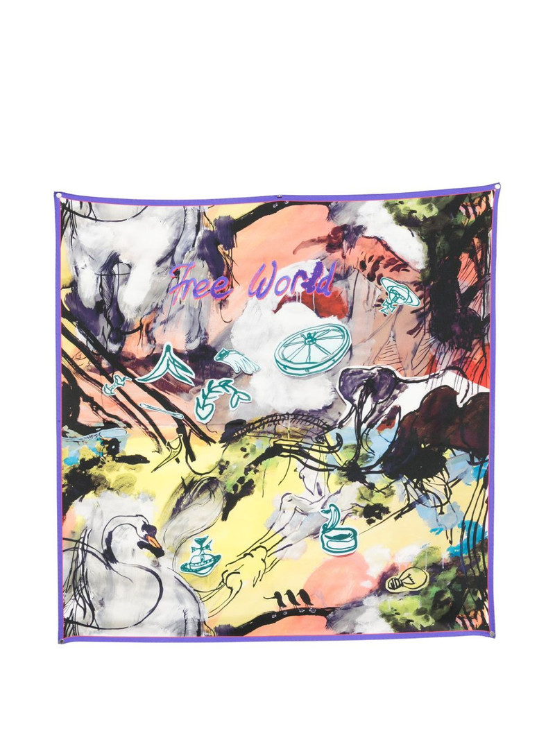 Free World square scarf 1
