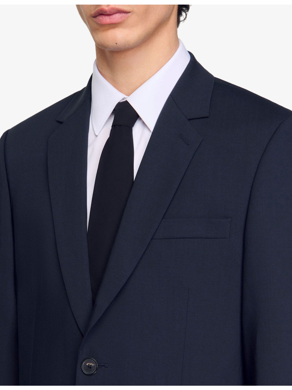 Regular-Fit Single-Breasted Wool Blazer - 5