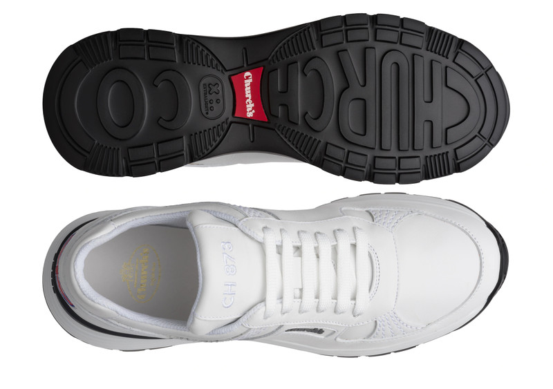 Ch873
Plume Calf Leather Retro Sneaker White 3