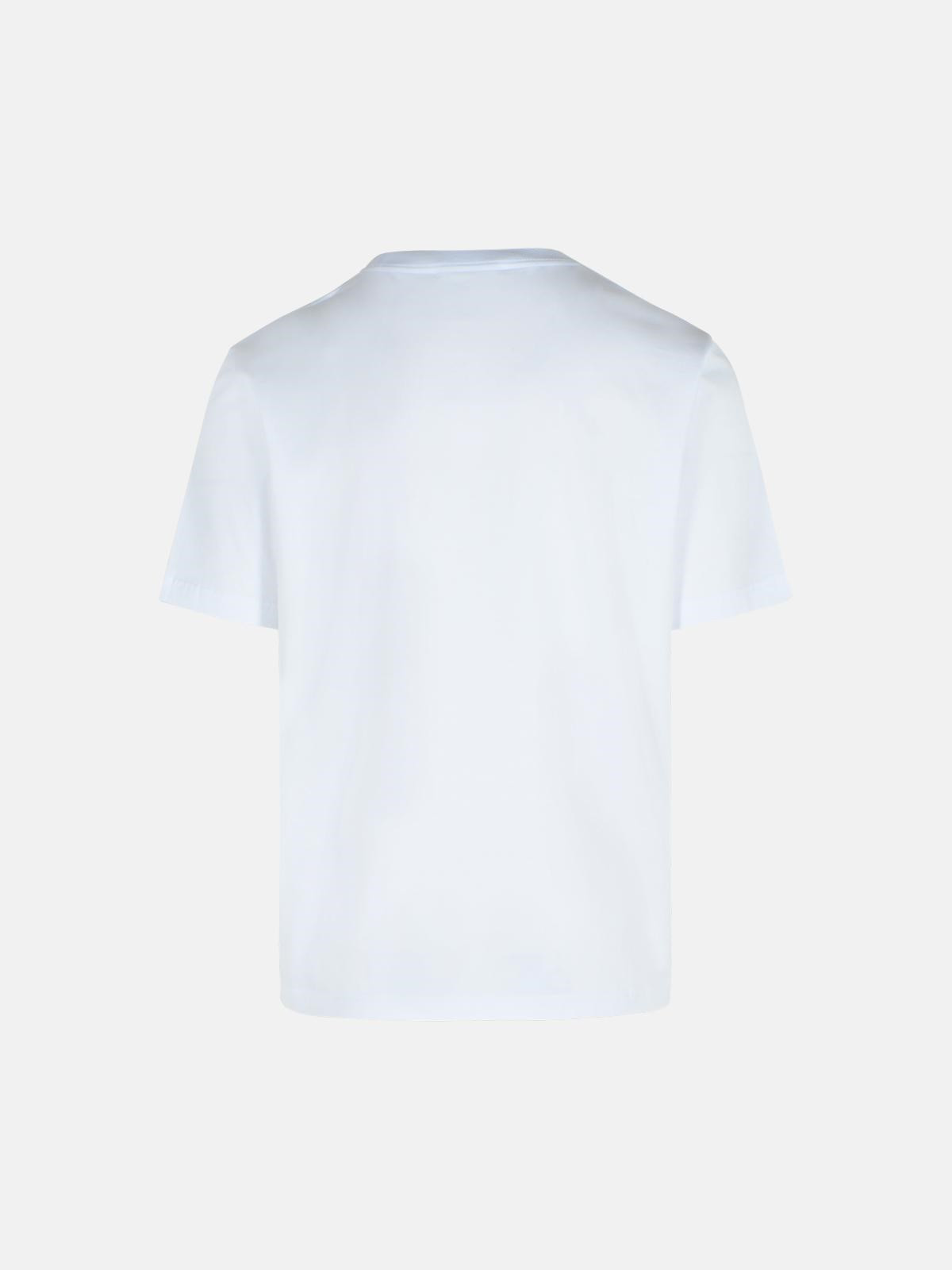 WHITE COTTON T-SHIRT - 3