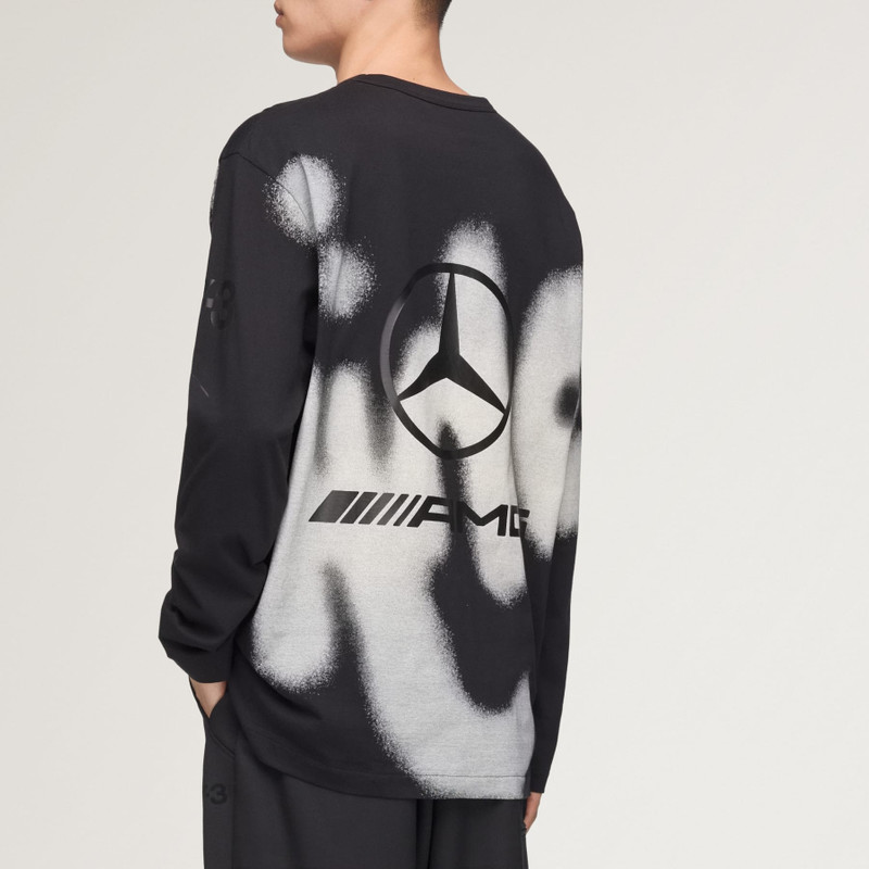 Y-3 MERCEDES - AMG PETRONAS FORMULA 1 TEAM YOHJI GRAPHIC LONG SLEEVE TEE 7
