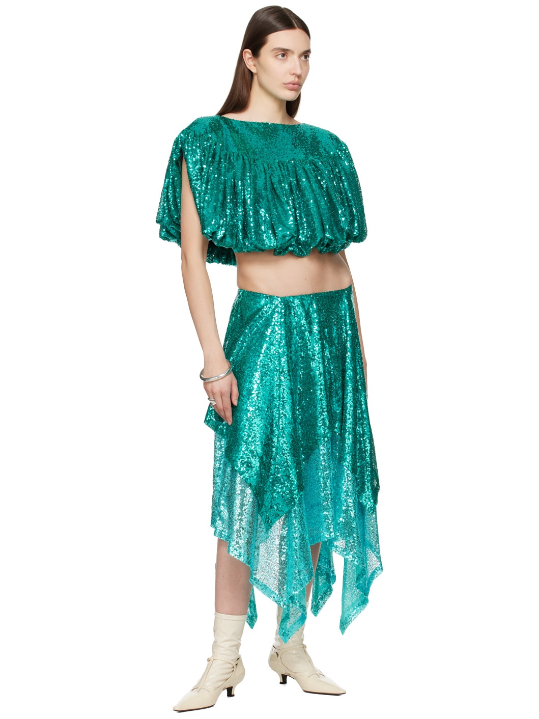 Blue Colette Midi Skirt - 4