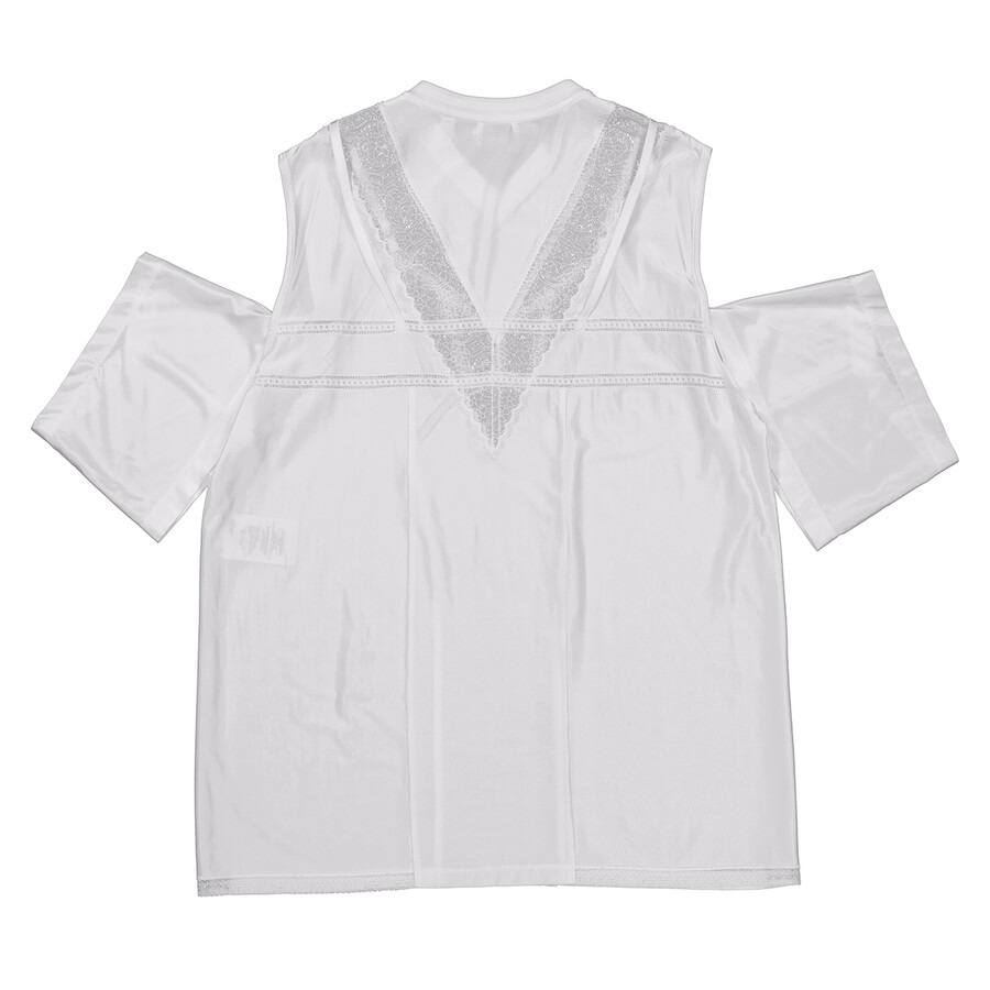 Burberry Reconstructed Lace Panel T-Shirt Dress - 6