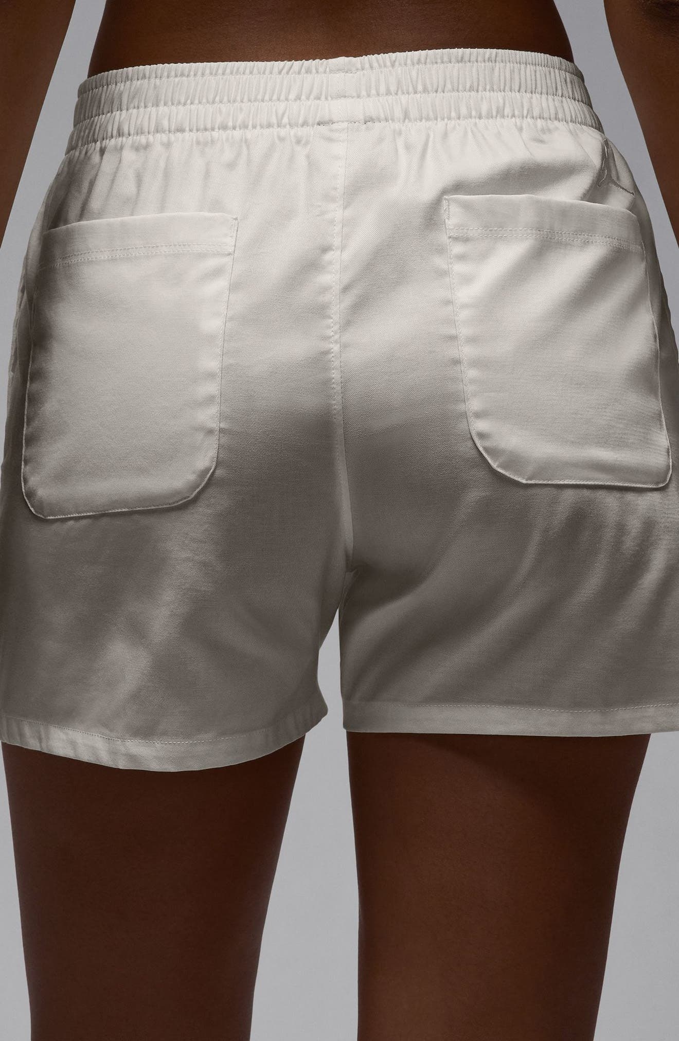 Jordan Rose Embroidered Cotton Shorts in Sail at Nordstrom - 2