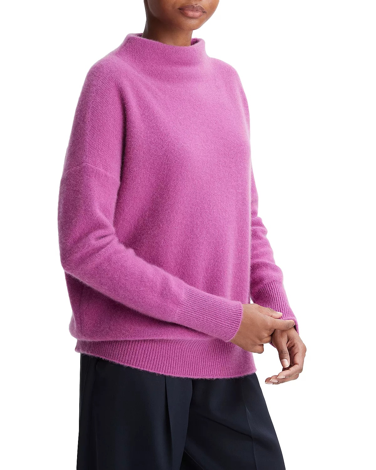 Boiled Cashmere Funnel Neck Sweater - 3