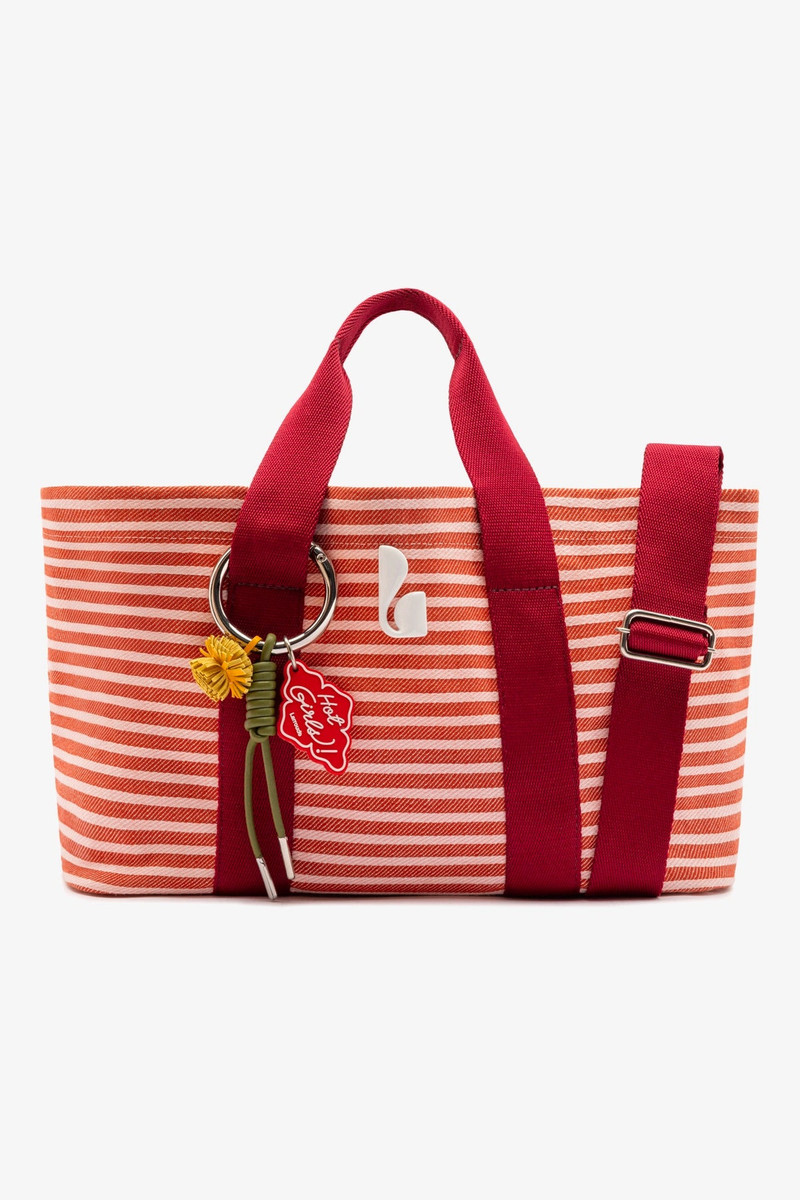 Americana Tote Bag In Tulip Awning Stripe 1