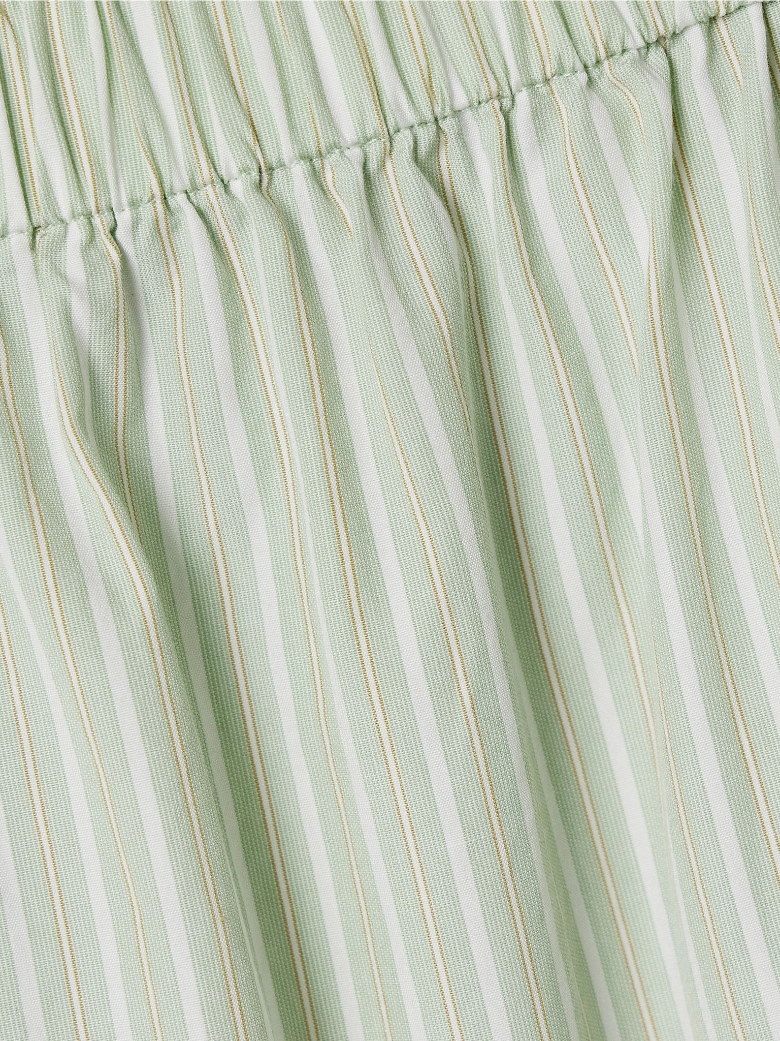 Zinnia striped cotton-poplin shorts Green - 5