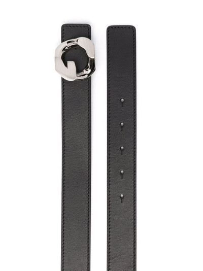 Givenchy logo-lettering leather belt outlook