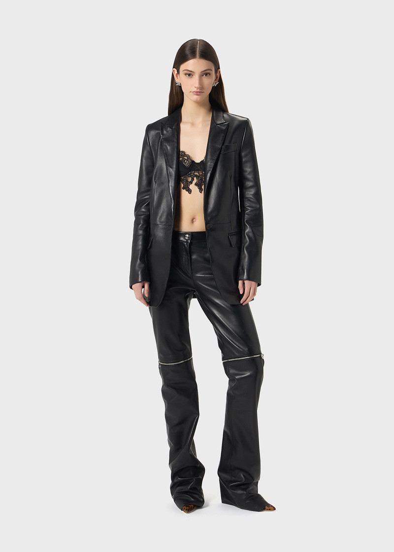 Blumarine PLONGÉ LEATHER JACKET outlook