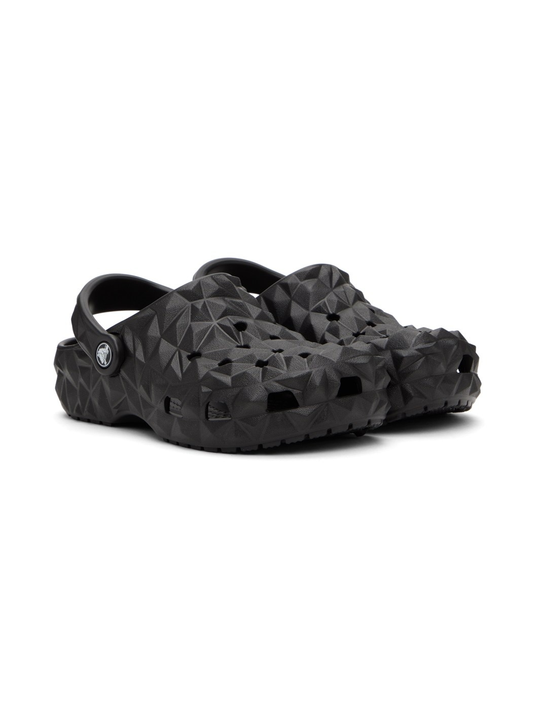 Black Classic Geometric Clogs - 7