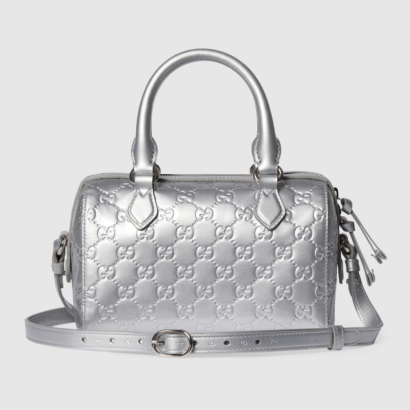 GG Emblem small boston bag 7
