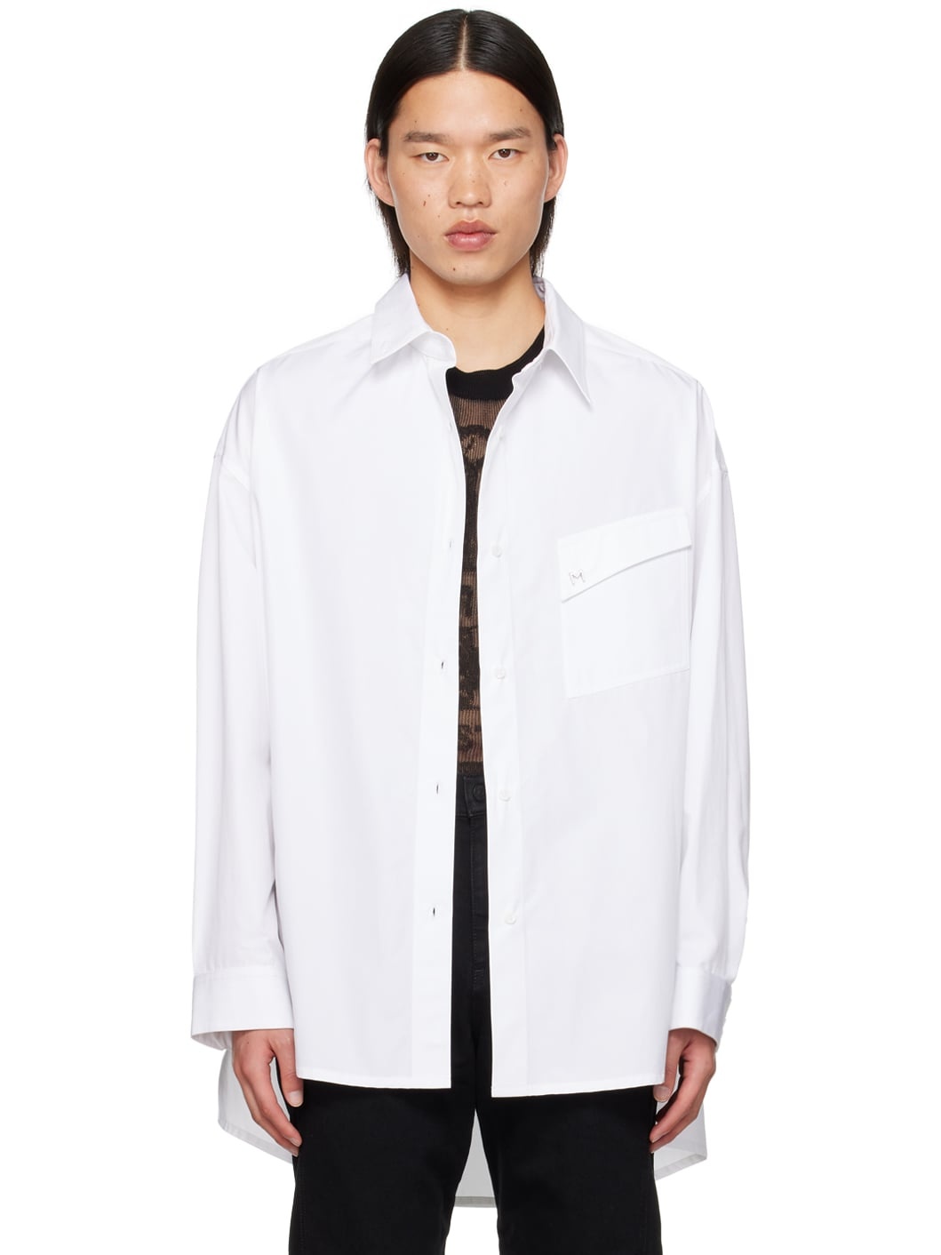 White Oversized Shirt - 1