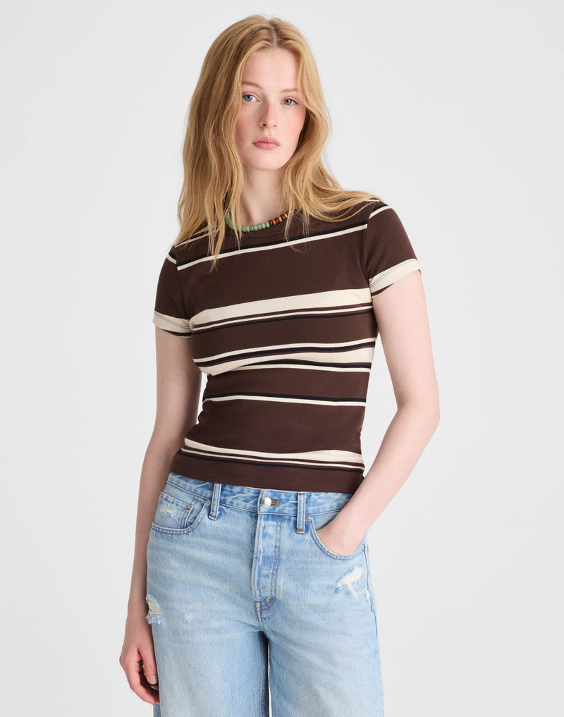 The '90s Crewneck Tee in Compact Cotton 2