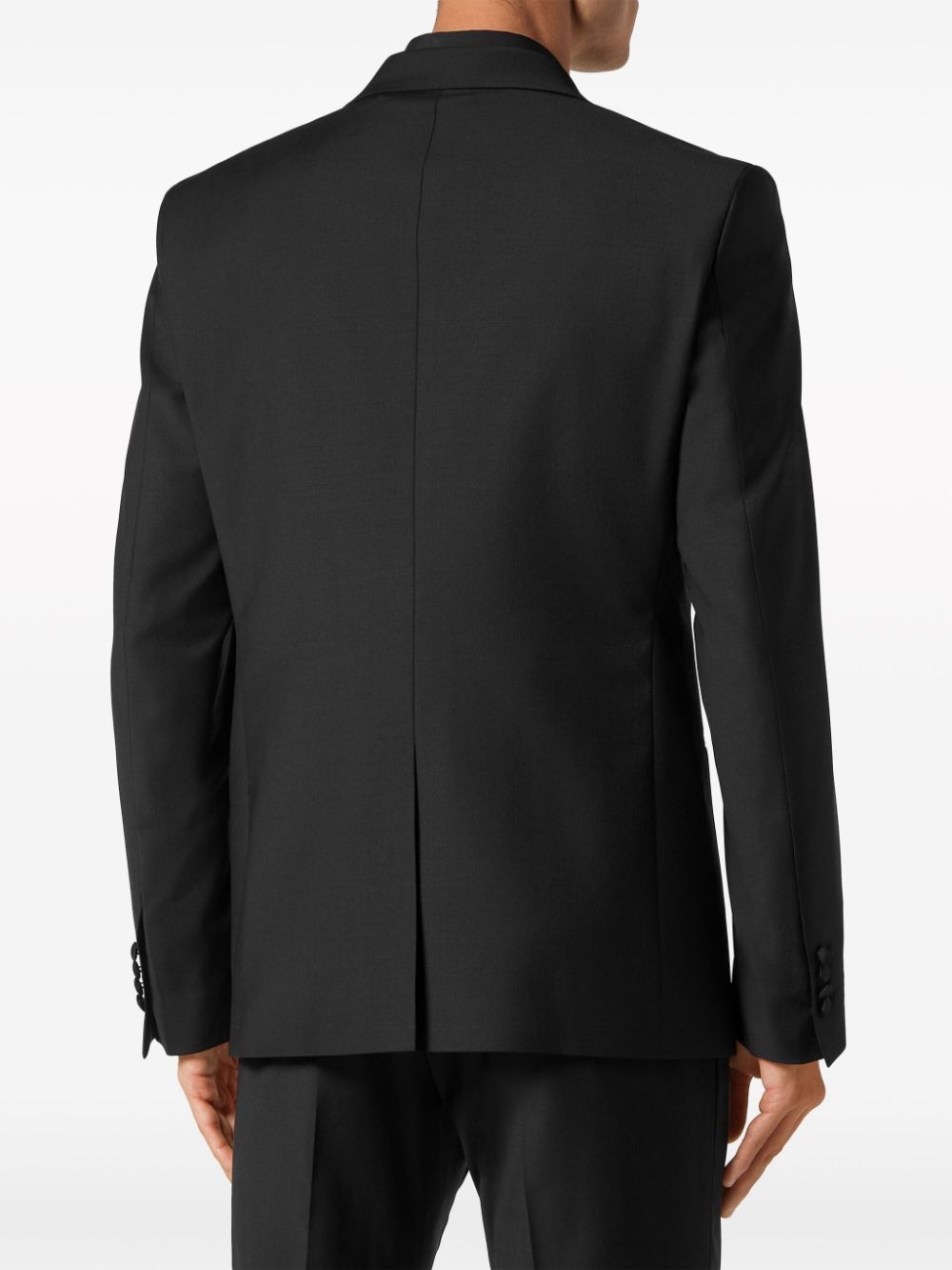tattoo-appliquÃ© single-breasted blazer - 4