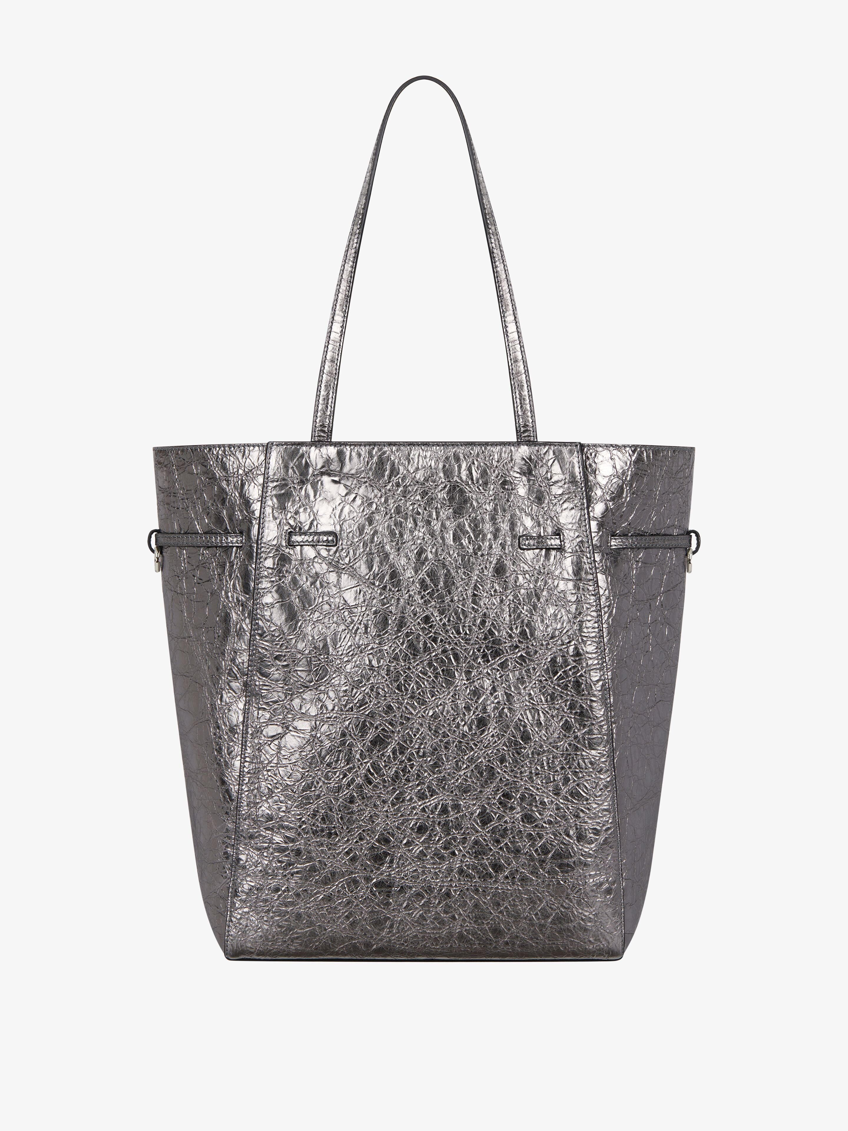 MEDIUM VOYOU TOTE BAG IN LAMINATED LEATHER - 5