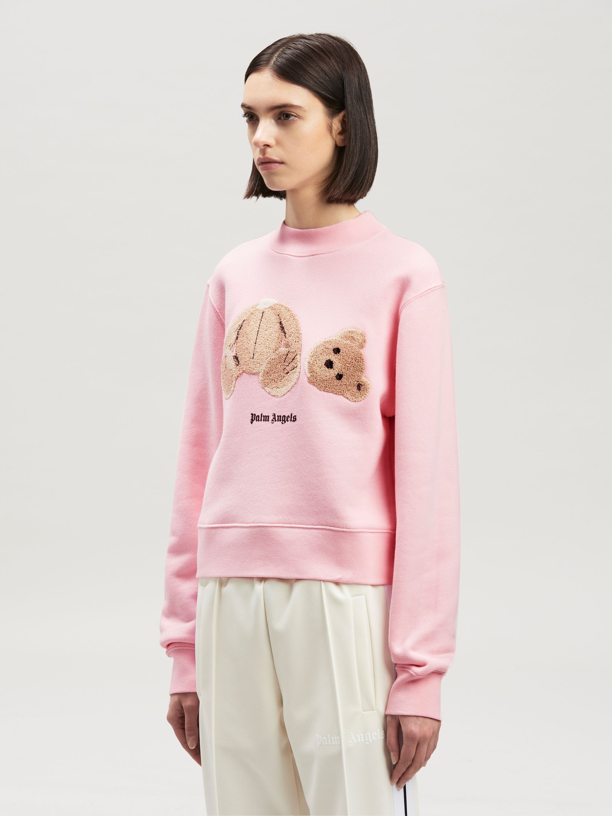 PALM BEAR FITTED CREW SWEATSHIRT - 4