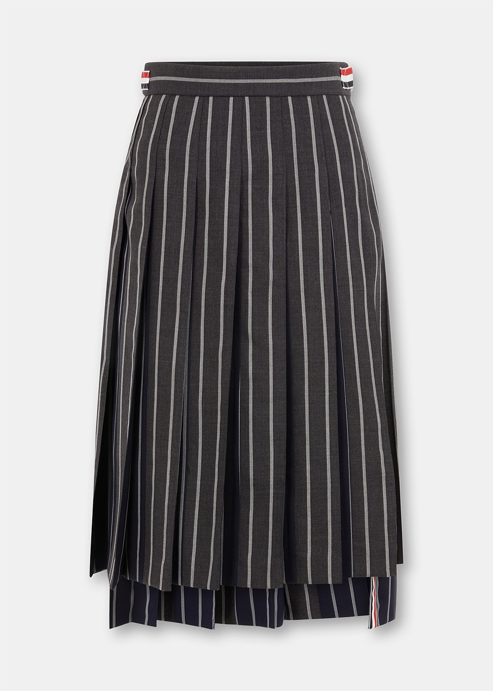 Dark Grey Knee Length Skirt - 1