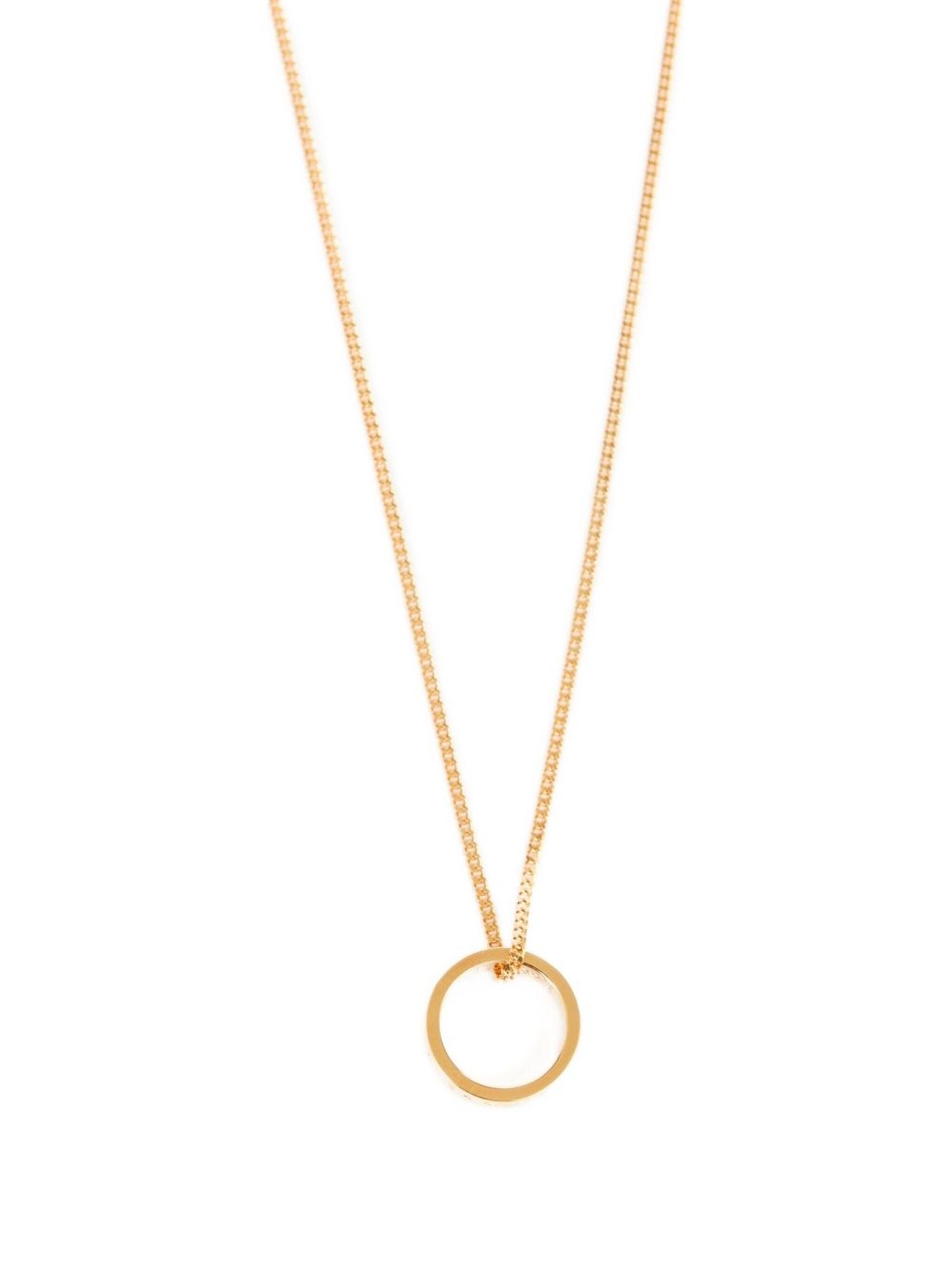 logo ring pendant necklace - 3