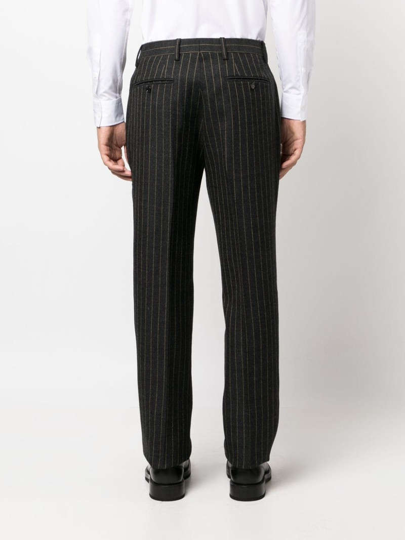 pinstripe virgin wool tailored trousers 3