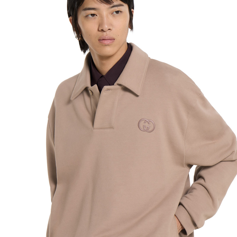Brushed cotton jersey sweatshirt 3