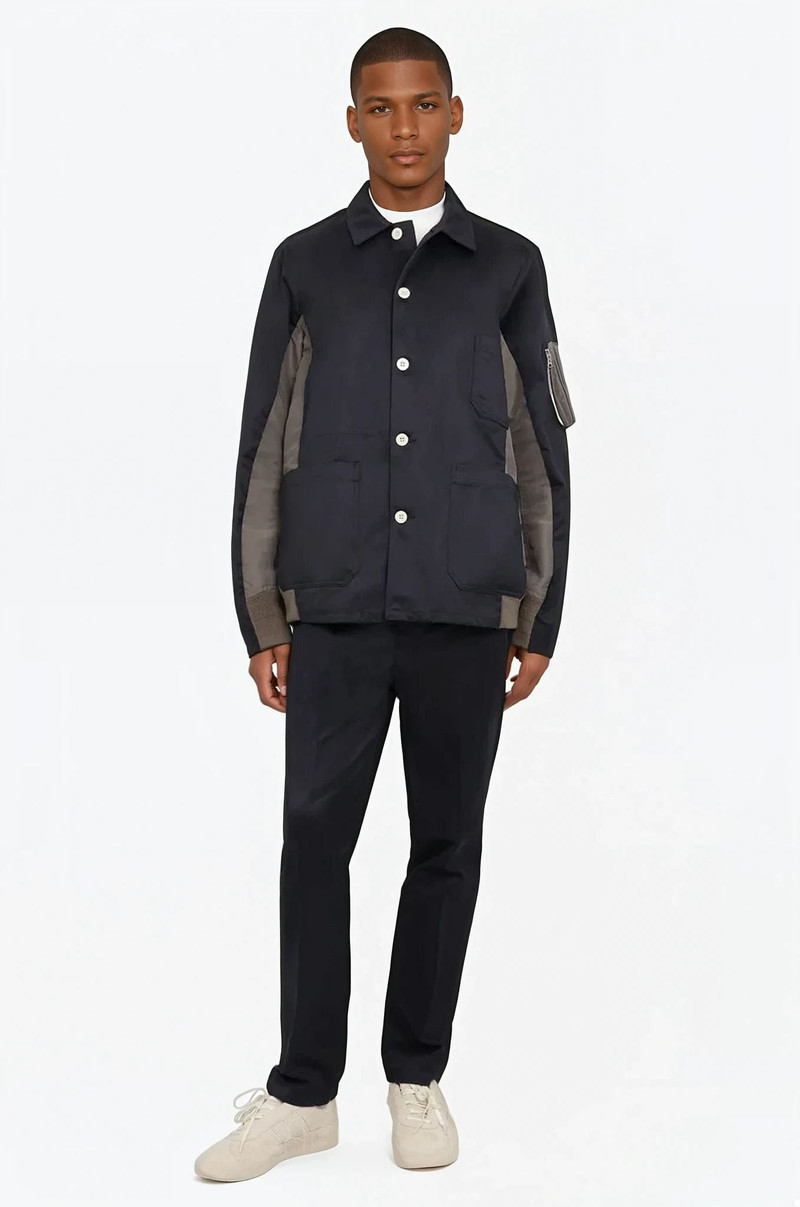 sacai COTTON CHINO PANTS | BLACK outlook