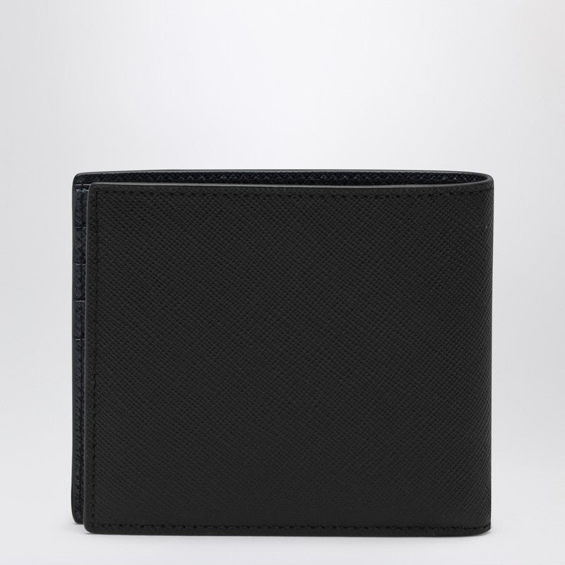 Prada Black/Blue Saffiano Wallet With Logo Men - 2