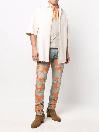 AMIRI star-patch skinny jeans outlook