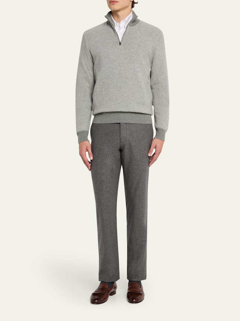 Ralph Lauren Men's Cashmere Birdseye Knit Half-Zip Sweater outlook