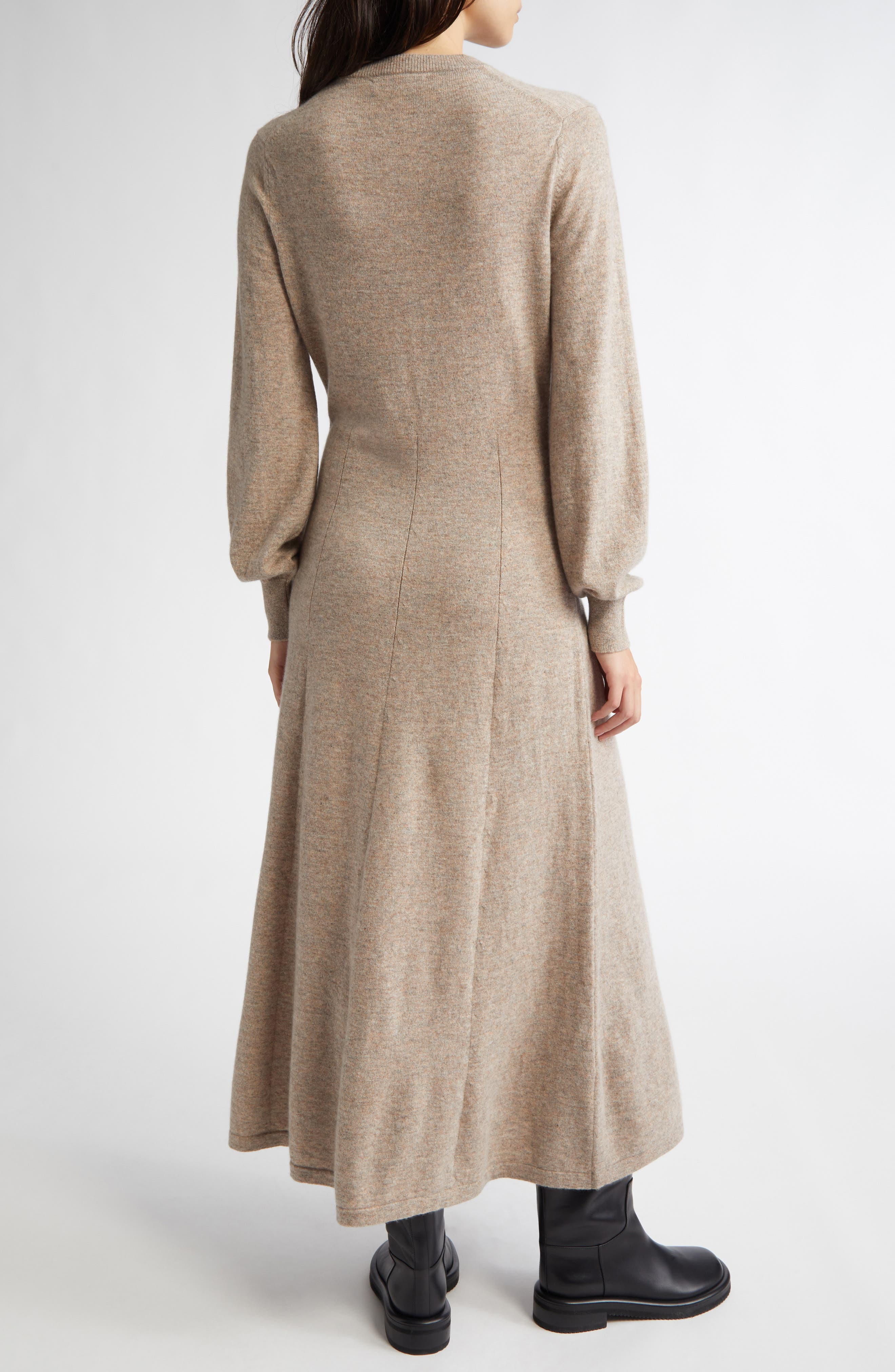 Johnstons of Elgin Long Sleeve Cashmere Sweater Dress at Nordstrom - 2