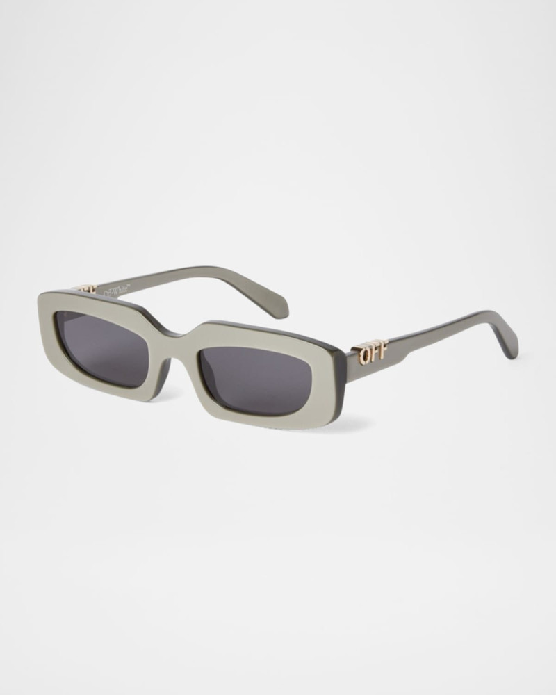 Off-White Men's Renton Acetate Oval Sunglasses outlook