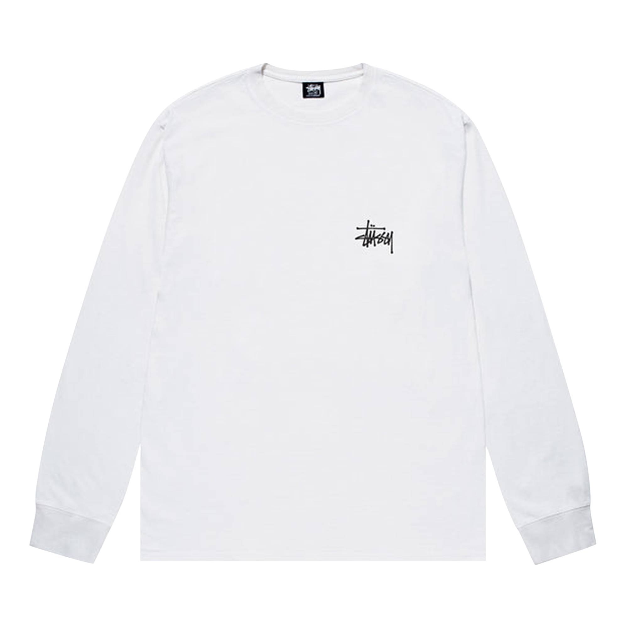 Stussy Basic Long-Sleeve Tee 'White' - 1