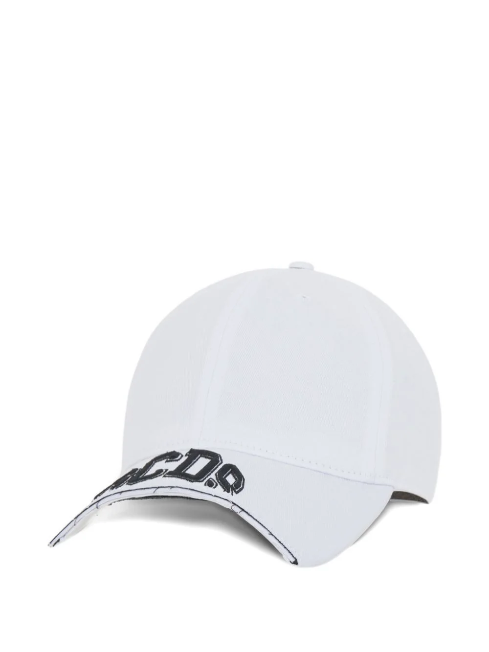 cut-brim logo-detail cotton baseball cap - 1