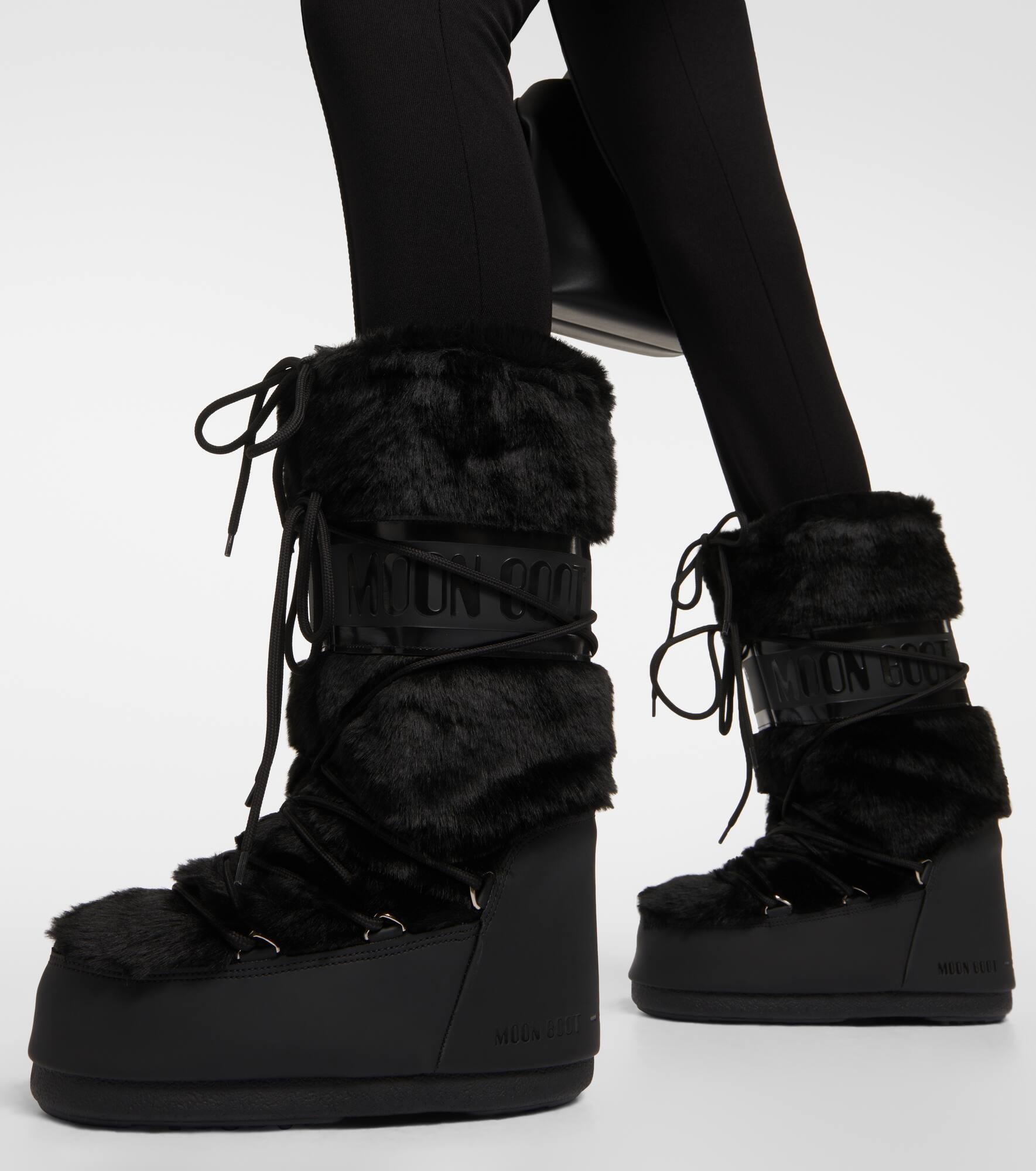 Icon faux fur-trimmed snow boots - 4