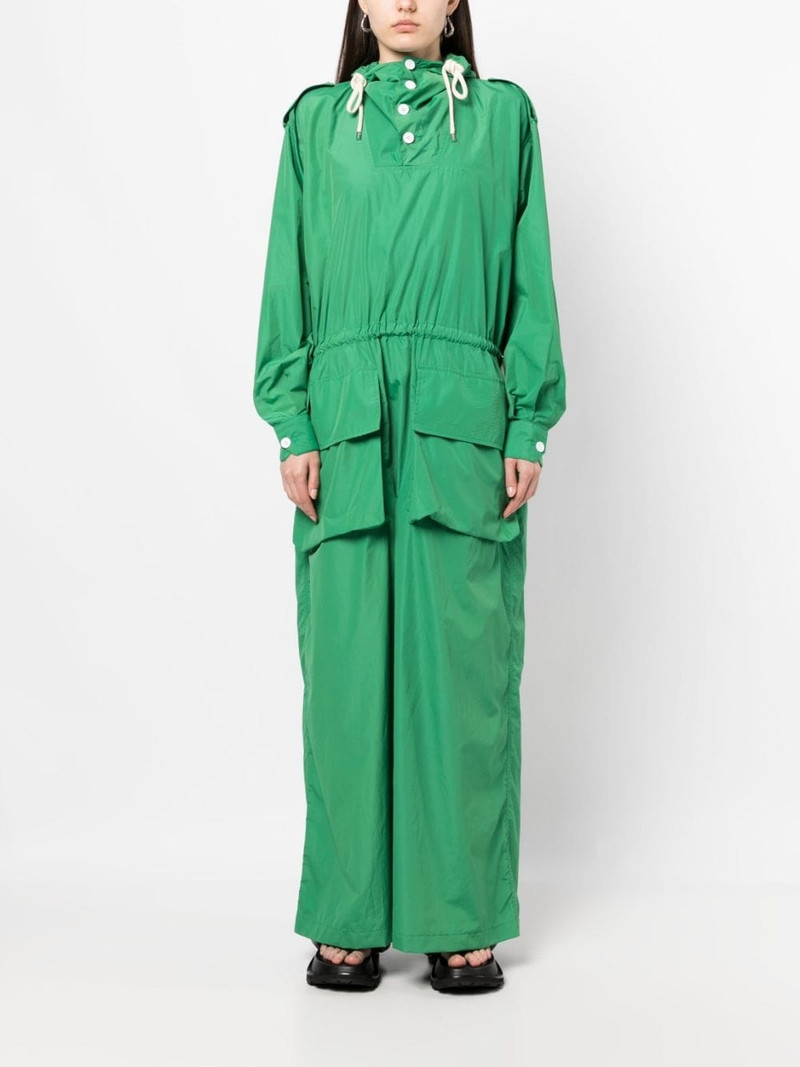 Plan C layered long-sleeve maxi dress outlook