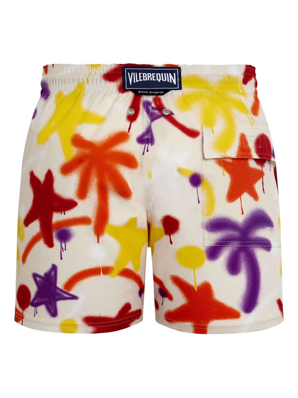 x Palm Angels Spray Paint swim shorts - 2