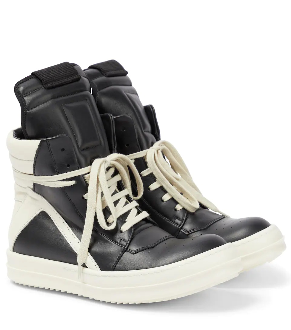 Geobasket leather high-top sneakers - 1