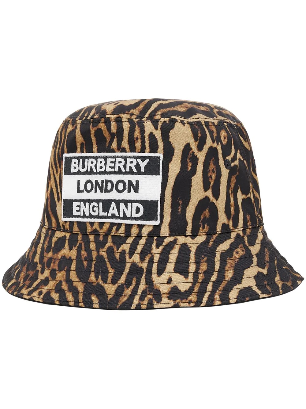 reversible leopard print bucket hat - 1