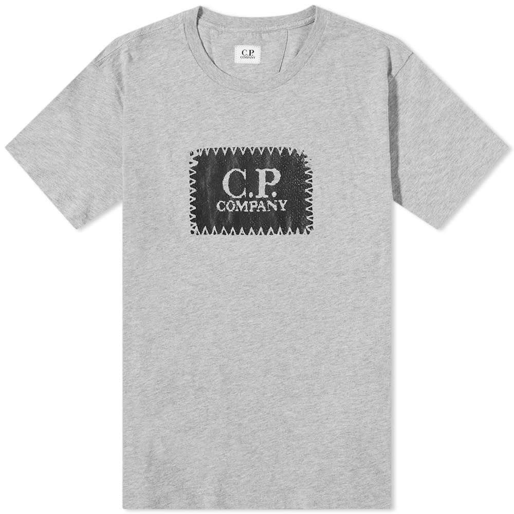 C.P. Company Stitch Block Logo Tee - 1