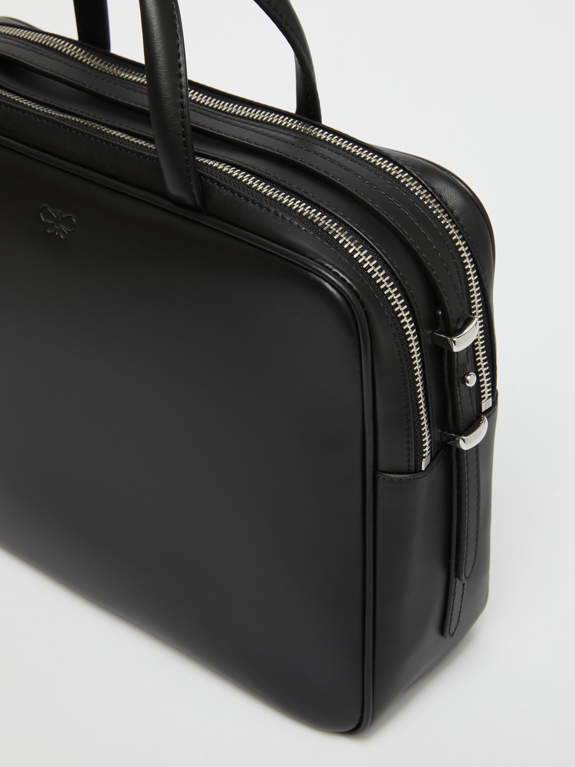 GIRONE Large leather box satchel - 6