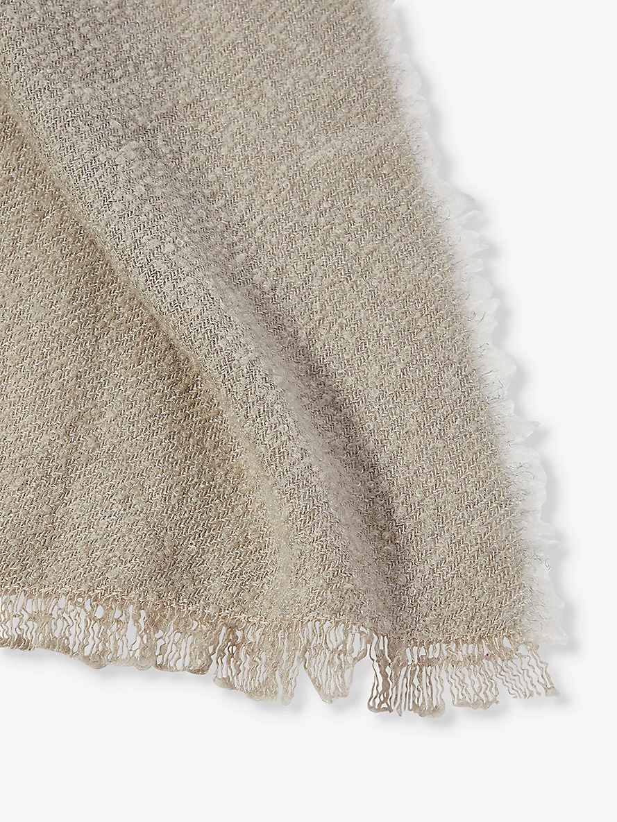 Melt bouclé-textured wool-blend scarf - 2