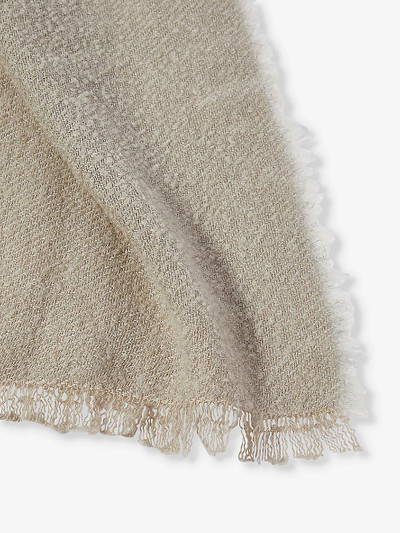 Rick Owens Melt bouclé-textured wool-blend scarf outlook