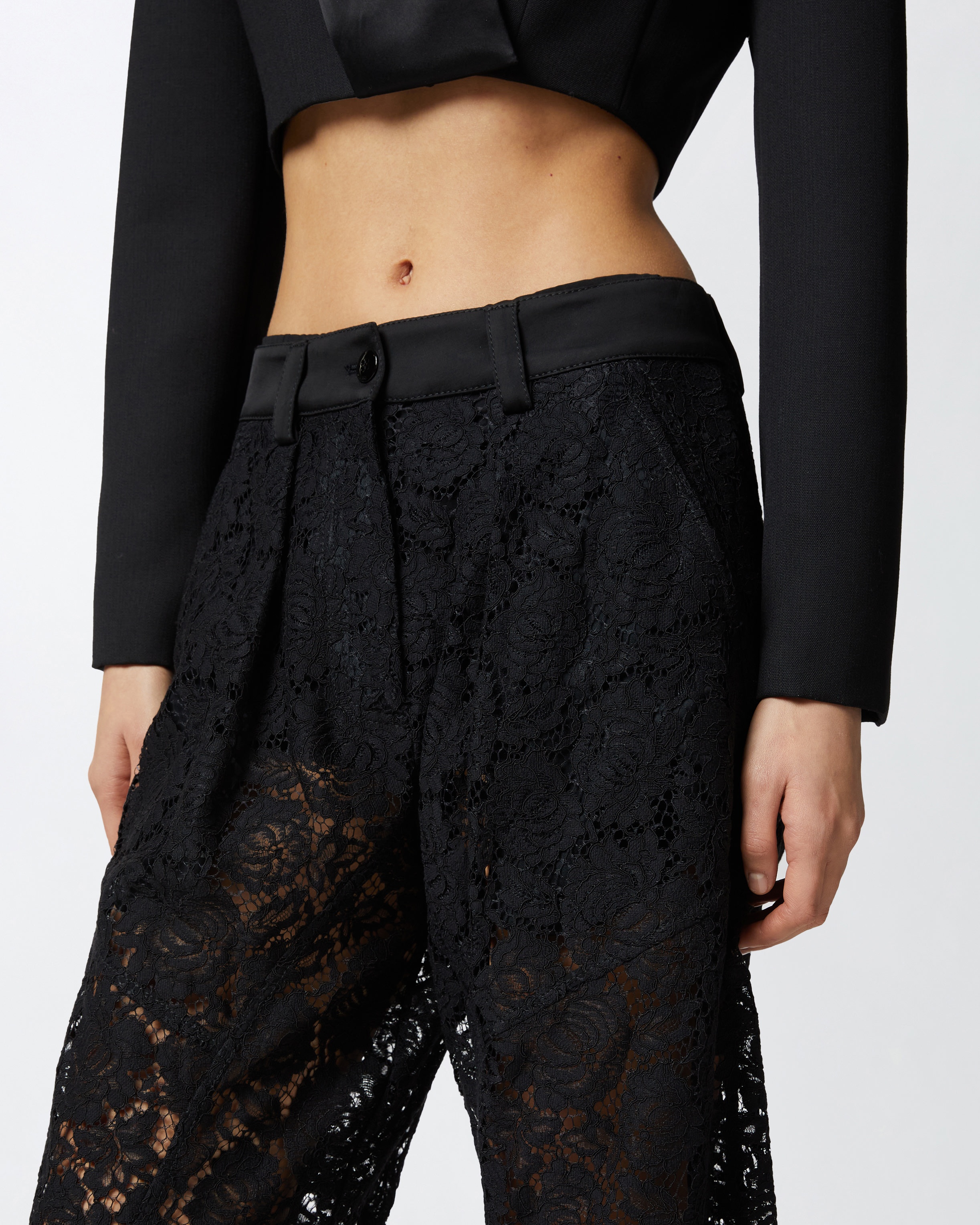 FLORAL LACE P-PANTS TROUSERS - 5